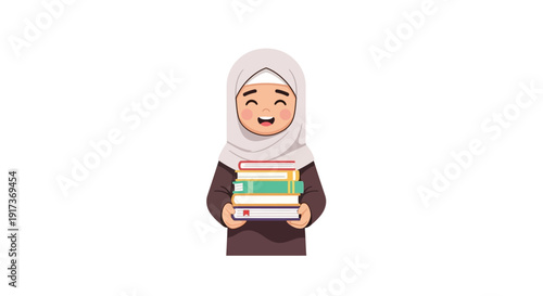 Woman in Hijab Smiling.