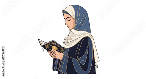 Wallpaper Mural Woman wearing blue hijab. Torontodigital.ca