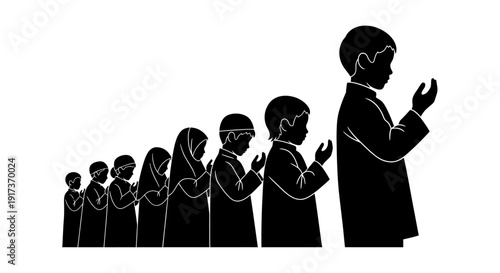 People in Prayer Line.