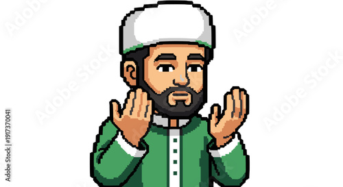 Wallpaper Mural Muslim Man in Prayer. Torontodigital.ca