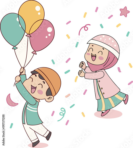 3d-cartoon-eid-street-celebration--kids-play .eps