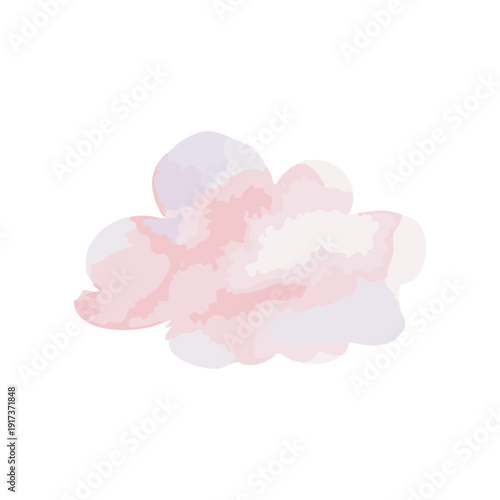 Watercolor Cloud Illustration.