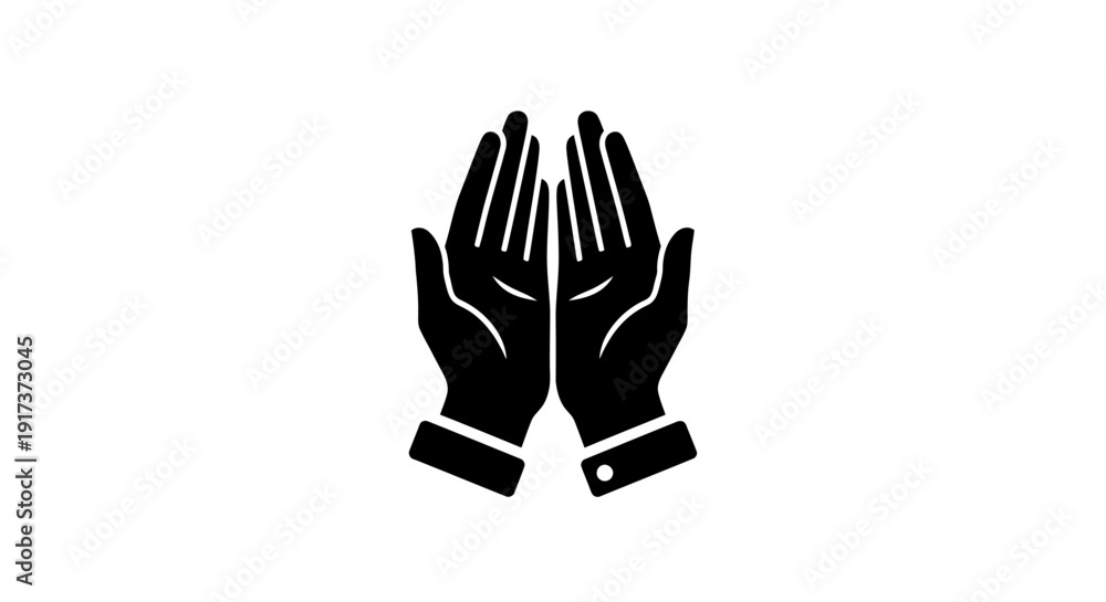 Obraz premium Praying Hands Icon.