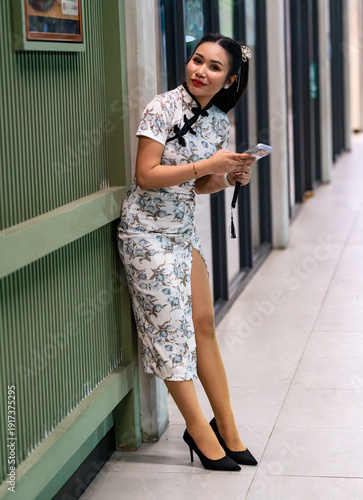 Thai girl in Chinese Style Dress