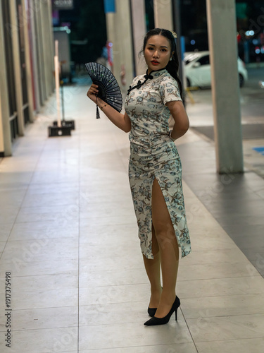 Thai girl in Chinese Style Dress