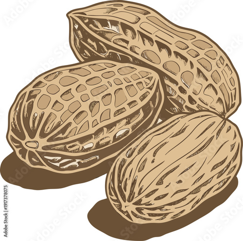 peanuts in a basket