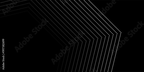 Abstract dark space with glowing dots shape decoration. Modern graphic art good nice