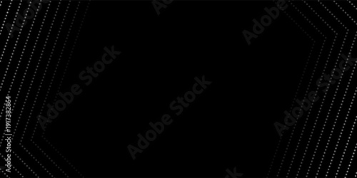 Abstract dark space with glowing dots shape decoration. Modern graphic art good