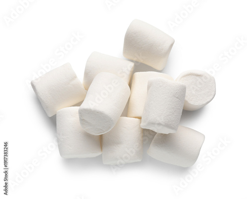 Heap of sweet marshmallows ...