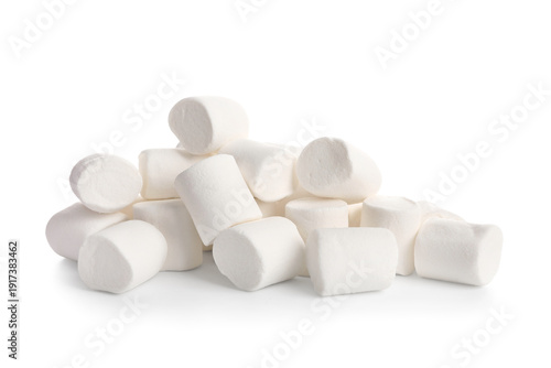 Heap of sweet marshmallows ...
