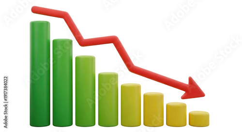 Downward Trend Bar Chart Red Arrow Black Background Free Download Downward Trend Bar Chart Red Arrow Black Background - GFXLoad