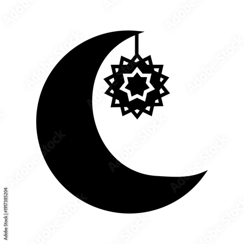 Ramadan lantern, crescent moon, Islamic, Muslim, Eid, lantern, fanous, night, celebration, holy month, religion, faith, Mubarak, Kareem, decoration, festival, greeting card, spiritual, tradition, cult