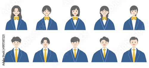 高校生のアイコンセット