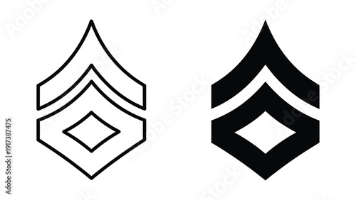 Military Sergeant Rank Insignia Symbols