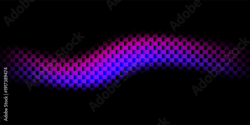 abstract that forms elongated waves on a black background for wallpaper