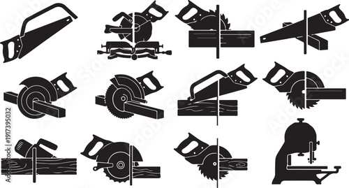 Various Types of Saws for Cutting and Woodworking Tools
