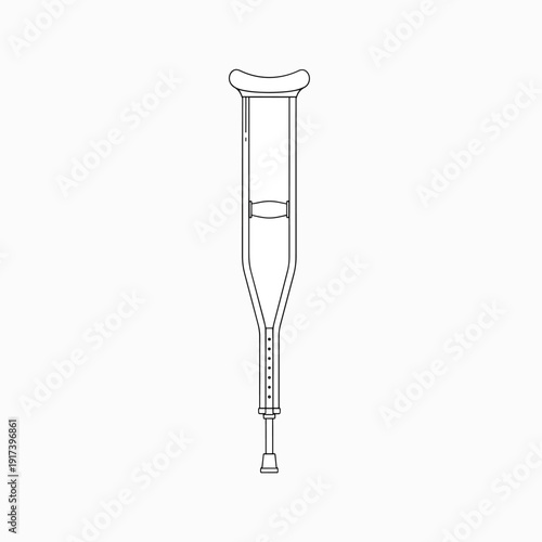 Adjustable Underarm Crutch