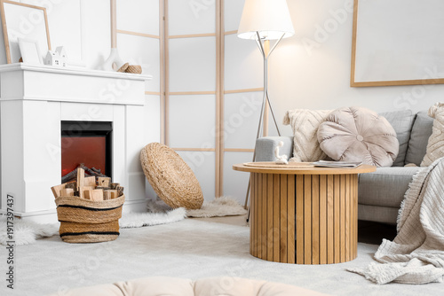 Interior of living room wit...