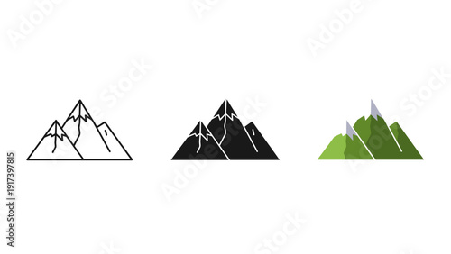 set of camping icons