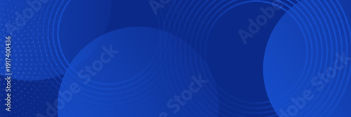 Abstract blue glowing geometric lines on dark blue background. Modern shiny blue circle. Suit for cover, poster, banner, brochure, header, vector modern