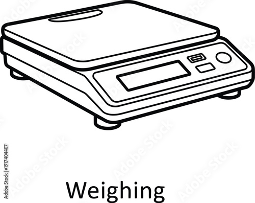 A digital kitchen scale for accurate weighing and measurement