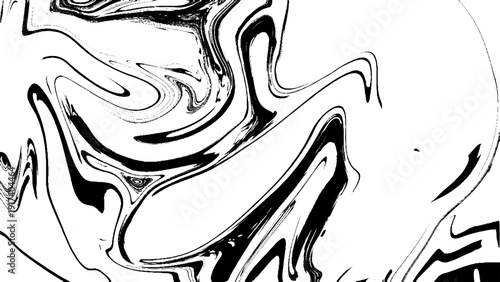 Hand drawn on water marbling texture. Grunge. Marble, ebru, suminagashi. Marbled abstract, natural wavy black, white and gray surface. Highly textured paper. Decorative stone interior pattern.