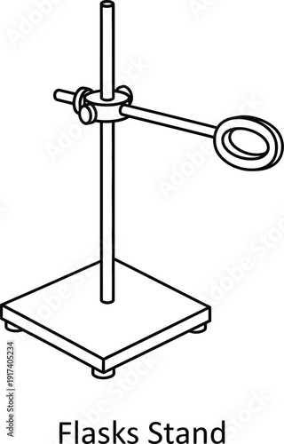 Laboratory equipment flask stand for scientific experiments