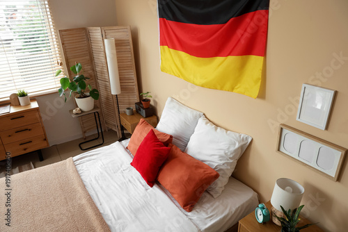 Interior of bedroom with Ge...