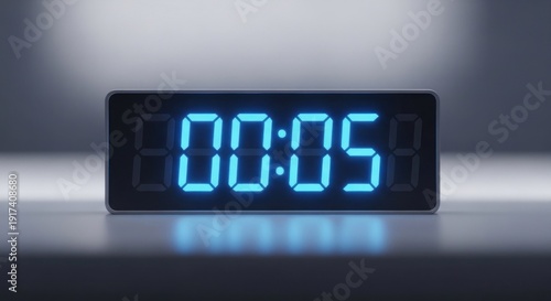 A digital clock displaying 