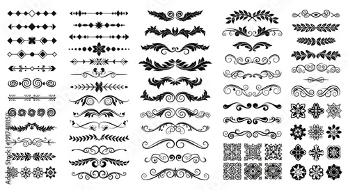 Graphic designer creates ornate black and white illustrations of various patterns and shapes.