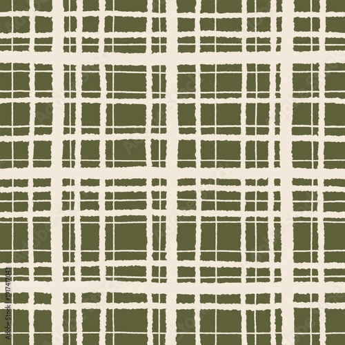 Wallpaper Mural Hand Drawn Irregular Dense Check Pattern In Deep Earthy Tones For Craft Branding Torontodigital.ca