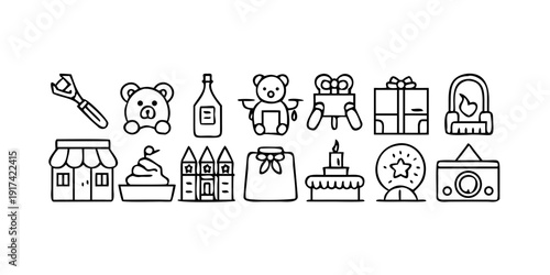 A delightful array of objects showcasing various household items and activities