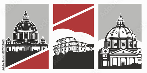 Iconic landmarks of the united states, including the capitol building, the statue of liberty, and the white house