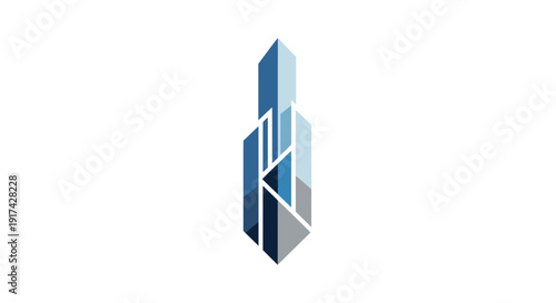 Modern Abstract Geometric Building Logo Design.