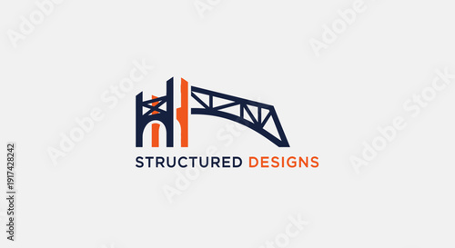 Modern Bridge Logo for Structured Designs Company.