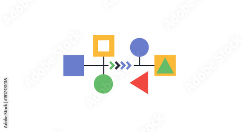 Flowchart symbols and shapes.