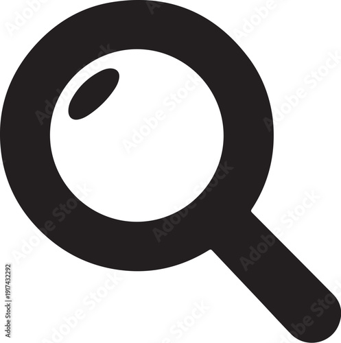 Magnifying Glass Icon for Search and Investigation Purposes Only
