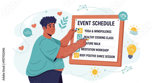 Healthy Lifestyle Events Schedule Wellness Activities Mindful Living Yoga Cooking