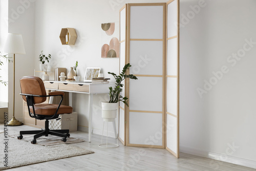 Interior of home office wit...