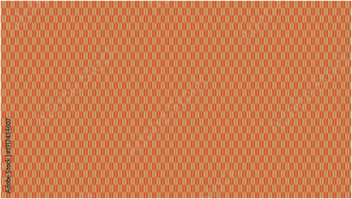 落ち着いた雰囲気　矢絣風和柄パターン背景 オレンジ系テクスチャ素材