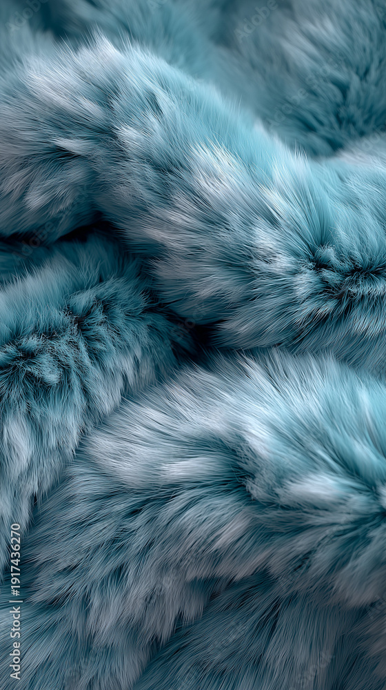 Obraz premium light green fur texture, short plush fur
