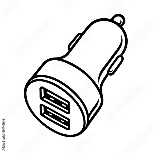 Premium Dual USB Car Charger Adapter for Fast On-The-Go Charging of Smartphones, Tablets, and Mobile Devices in Any Vehicle – Universal 12V Cigarette Lighter Port Compatibility with High-Speed Power