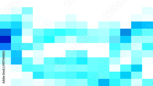 Vector Abstract blue pixelated digital art background 
