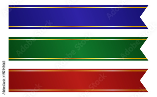 高級なリボンのタイトルフレームセット