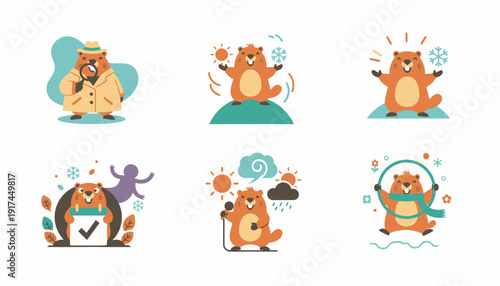 Groundhog Day Celebration Set: Weather Forecasting, Seasons, and Fun