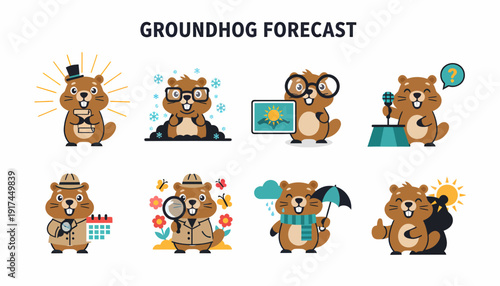 Groundhog Day Forecast Icons: Weather, Seasons, and Predictions