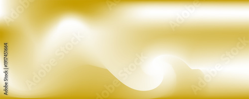 Curtain light gold wave and soft shadow. fabric shapes curved designs. abstract background on isolated.
