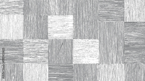 Gray and white textured squares with vertical and horizontal line patterns lines