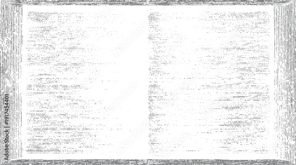 Fototapeta premium Gray textured background resembling old book pages with scattered dots and lines