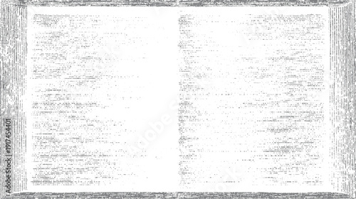 Gray textured background resembling old book pages with scattered dots and lines